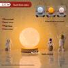 Rotating Moon Lamp Night Light—Creative Bedside Atmosphere Lamp for Bedroom or Desk