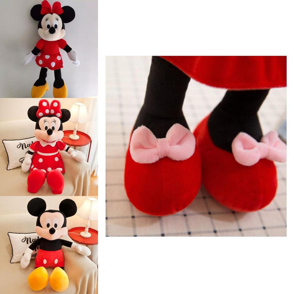 Rozkošní plyšoví panáčci Mickey Mouse a Minnie, ideální pro dětské narozeninové oslavy