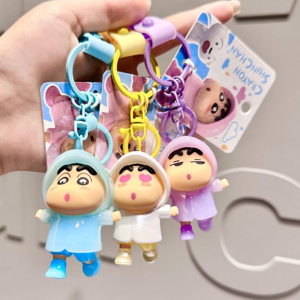 Crayon Colorful Shinchan Raincoat Keychain Accessories For Couples And Gifts Friends