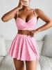 European & American Print Style Three-Piece Bikini Swimsuit Set for Women - 2026 Trend