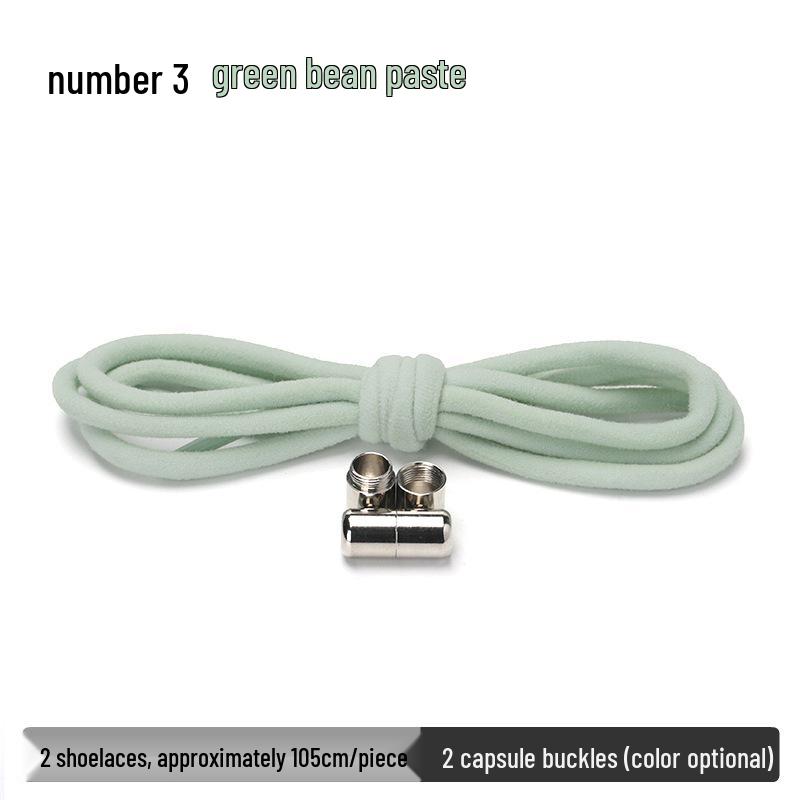 No-Tie Black and White Elastic Shoelaces with Metal Buckle for Adults and Kids