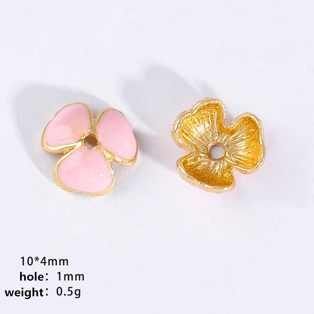 20 Stück/Los Emaille Blumenperlenkappen Für Schmuckherstellung Zubehör Ethnische Vintage Accessoires DIY Armbänder Fußkettchen Bohemian Materialien