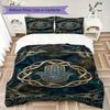 Hand of Fatima Pattern Bedding Uilt Set Uilt Cover Pillowcase Home Decoration Birthday Gift (1 * Duvet Cover + 2 * Pillowcase  Without Core)96