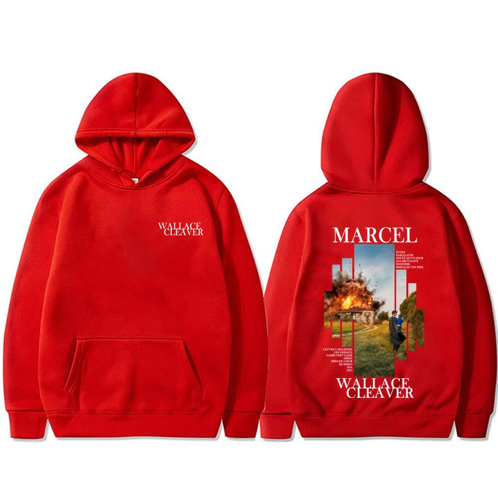 Rapper Wallace Cleaver Marcel Album Graphic Hoodie Unisex Hip Hop Fashion Pop Music Sweatshirt Male Fleece Cotton Pullovers