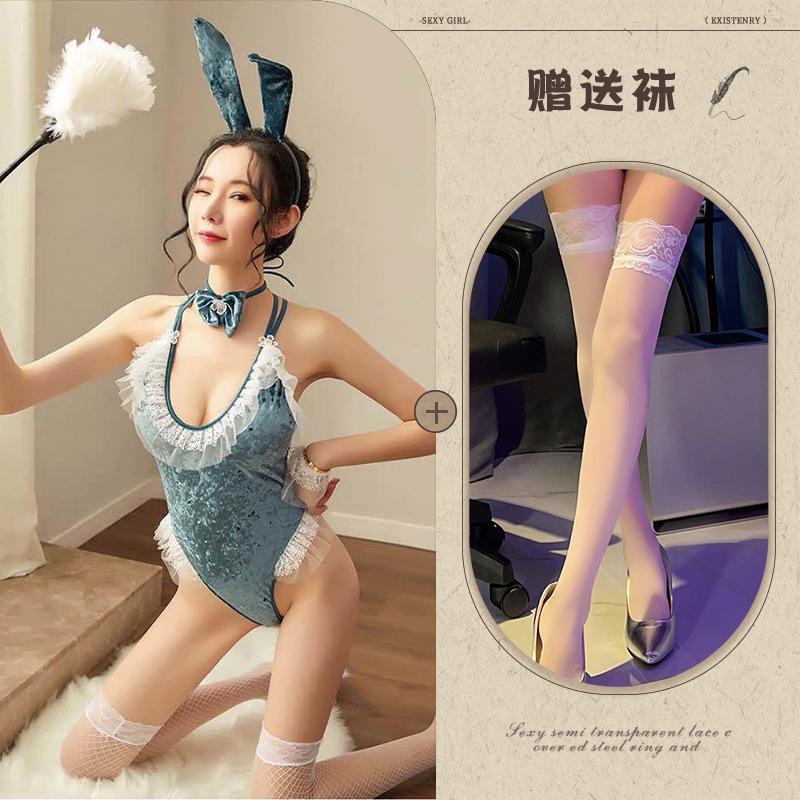 Sexy Lingerie New Uniform Bunny Onesie Lace COS Cosplay Seduction Suit