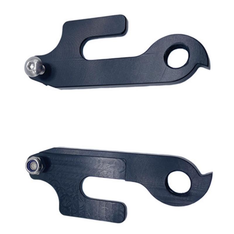 

2Pcs Alloy Mountain Bicycles Derailleur Hanger Folding Bike Rear Tail Hook Dropout Rear Hook Parts Easy to Install 1
