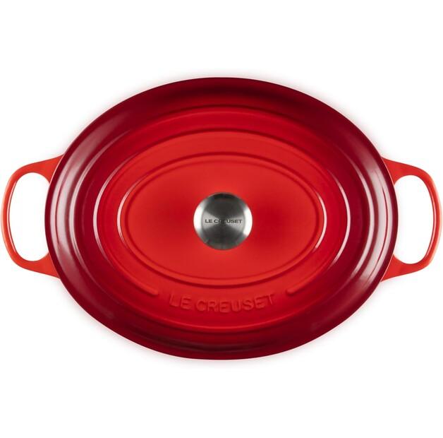 Cast Iron Roaster Le Creuset Signature Oval 35cm Cherry Red 8.9l (21178350602430)