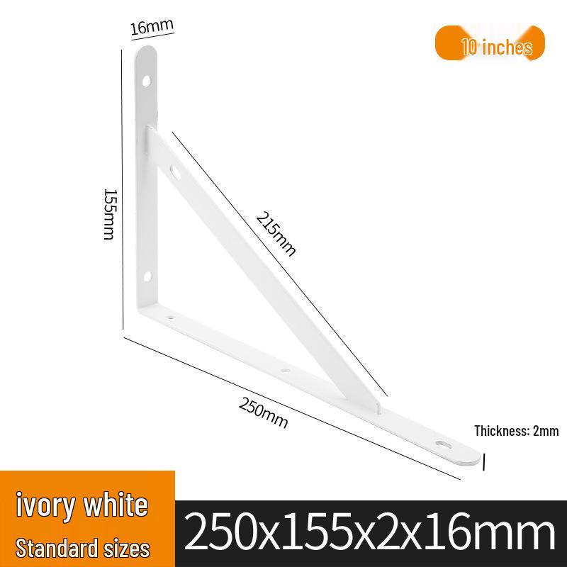 Wall-Mounted Storage Rack with Load-Bearing Support Triangle Bracket