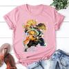 New Agatsuma Zenitsu Graphic Print T-shirt Men and Women Fashion Short Sleeve Street Casual Personality Anime T-shirt