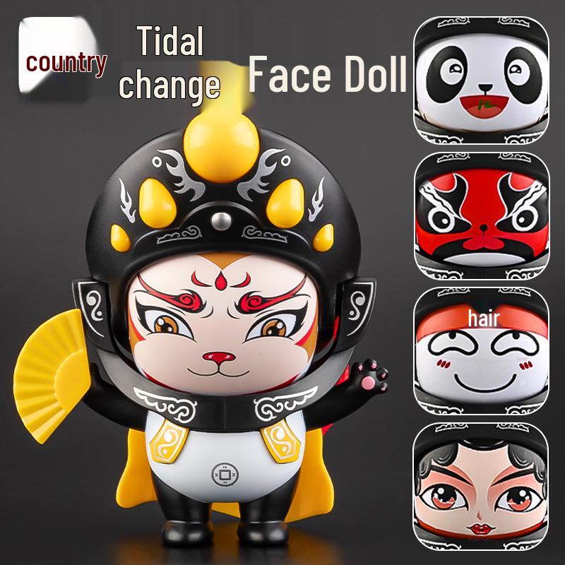 Sichuan Opera Panda Face-Changing Plush Toy Souvenir