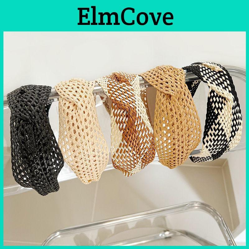 Damen Artikel Gewebtes Haarband Mode Haaraccessoires Stroh Geflochten Zopf Stirnband