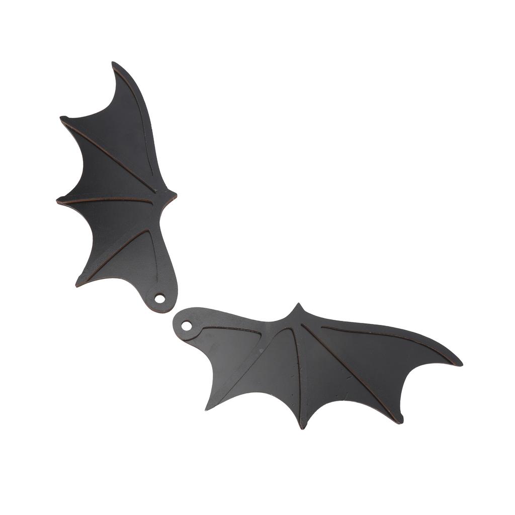 1 Paar Fledermausflügel Dekoration Holz Lustige Dekorative Fledermausflügel für Autokennzeichen Wand Party