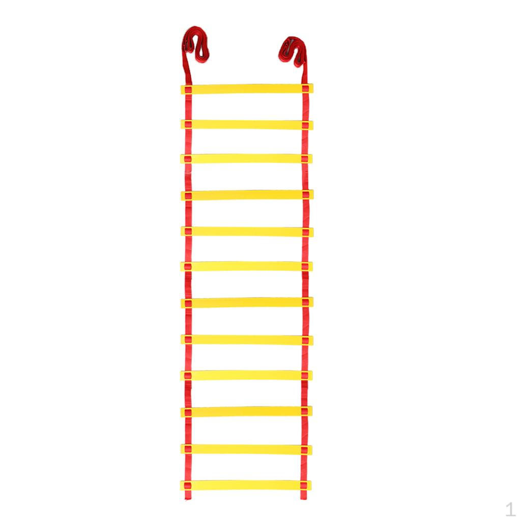 

Agility Ladder with Carry Bag High Intensity Footwork Rungs Soccer Football Running Exercise Gear Yellow