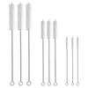 9/18Pcs Stainless Soft Hair Suction Glass Tube Cleaner Brushes Tools Fish Tank Straw Bottle Cleaning Brush Long Straw Brush Tool