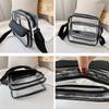 Enkrio Clear Transparent Crossbody Shoulder Lightweight PVC Waterproof Pouch Bag, Bag, Material,