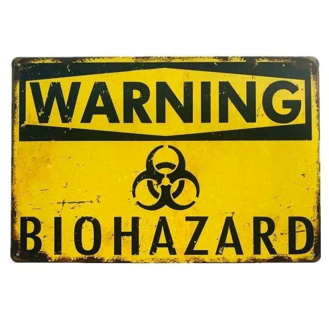 Vintage Warning Beware Metal Tin Signs Plaque  Wall Decoration Art Posters for Man Cave Home Cafe Garden Club Bar  Iron Paint