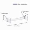 2Pieces Acrylic Sports Signature Ball Holder Stand for Displaying Basketballs Footballs Soccer Balls and More