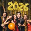 2026 Crown Number Foil Balloons for New Year Eve Party Decoration Supplies Navidad Christmas 2025 Photo Props Gifts