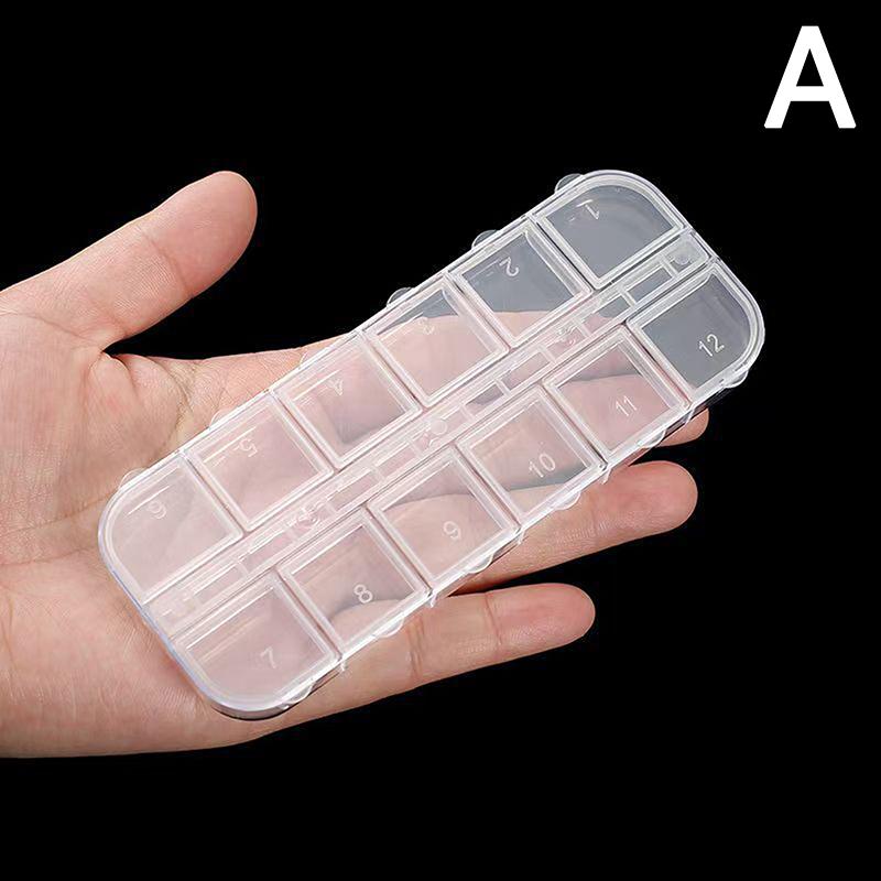 Коробка для хранения аксессуаров для ногтей своими руками, серьги с бриллиантами, органайзер, контейнеры для хранения аксессуаров A