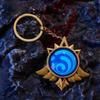 Mondstadt Water Element Eye of God Keychain Anime School Cultural Key Photo Souvenir [Sizuuenn] - Glow-in-the-Dark - Cosplay, Goods, Festival,