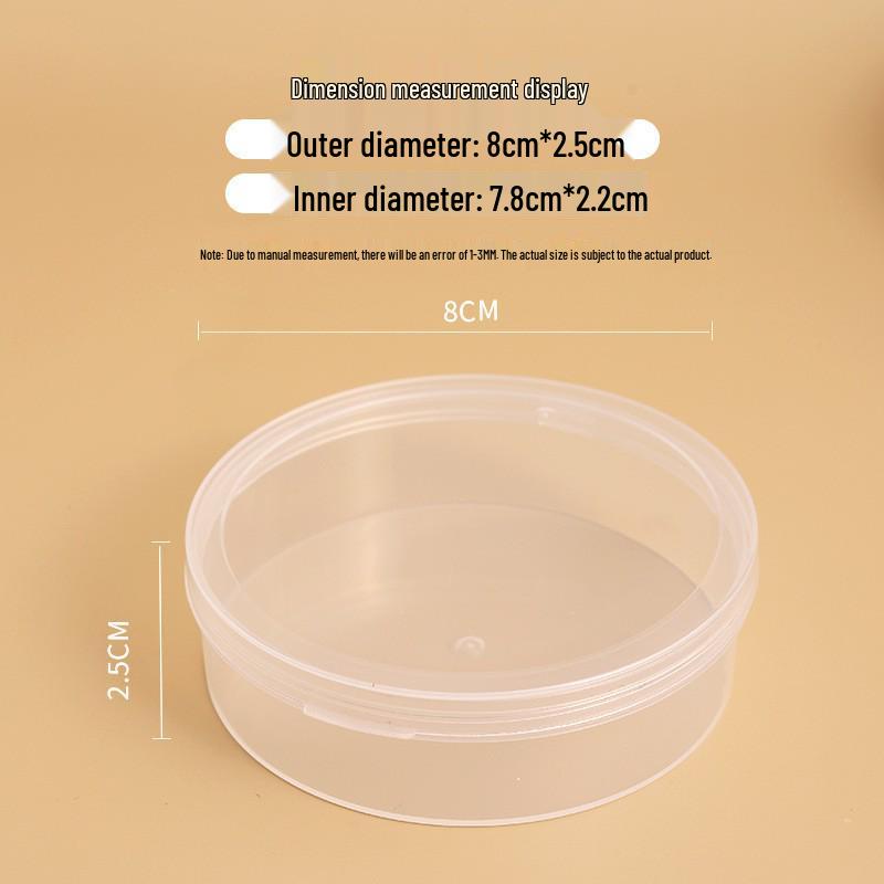 Marshmallow XL Powder Puff Storage – Transparent, Dustproof, Moldproof Refillable Loose Powder Box