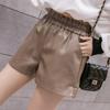 Ledershorts mit hoher Taille für Damen: Locker, Weiter Bein, Schlankmachend, Herbst/Winter 2026 Kollektion