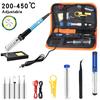 Adjustable Temperature Electric Soldering Iron Welding Kit 11 Piece Set Eu Plug 220V 60W Internal  Soldering Iron Tool