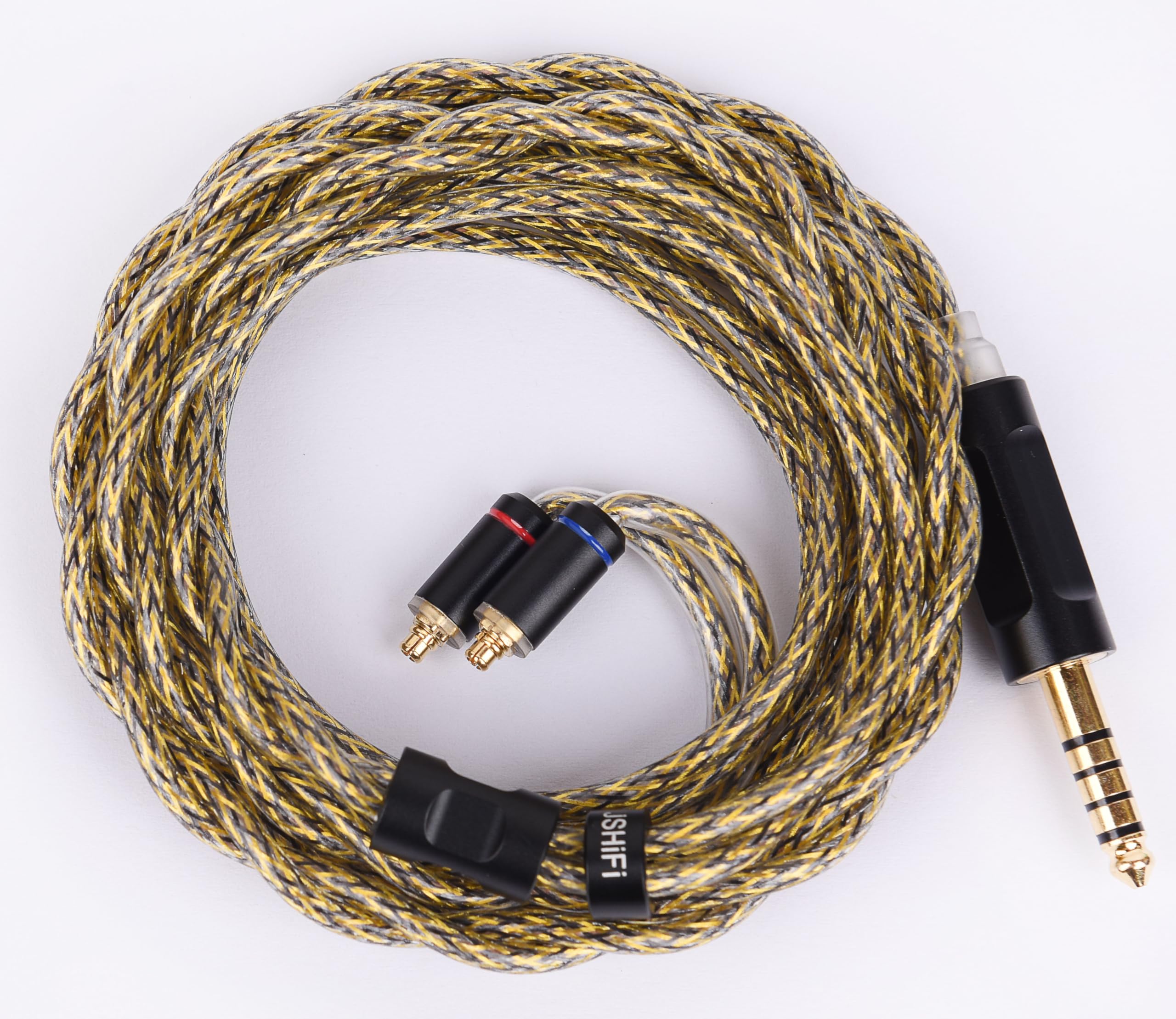 

MMCX редкоземельный медно-никелевый сплав MMCX кабель для обновления наушников с балансным звучанием, сменный кабель JSHiFi-Flame 4,4 мм, + провод, кабель, 4,4 мм (MMCX