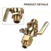 6.5 * Height 4.5cm Valve Copper G1/4 Switch Rotation