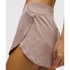 Lululemon Fast And Free High Rise Classic Fit Split Short 3  Ashen Rose