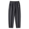 Sports Pants Men's Black Plus Size Straight Leg Loose Casual Pants Plus Size Ankle Tied Pants