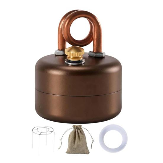 

1 Set Portable Camping Stove with Stand, Storage Bag, Lightweight Stainless Steel Heater Burner, Mini Liquid Fuel Furnace for Outdoor