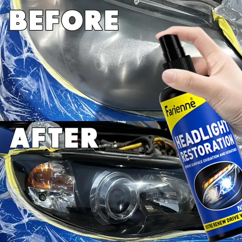 Ceramic headlight repair set, advanced automotive headlight repair tool - remove yellowing and oxidation, restore clarity