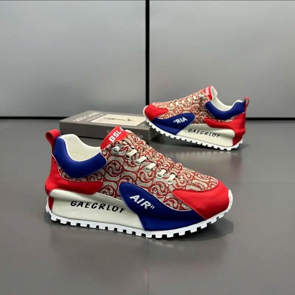 Luxury Chunky Sneakers Men Cover Bottom Air Cushion Board Shoes Fashion Casual Genuine Leather Increased Internal Platform Shoes