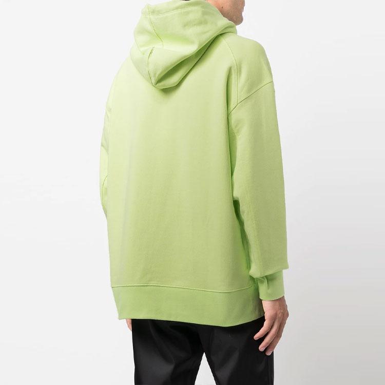 Y 3 Sweatshirts Men's Green Yellow Hooded Moderate Regular HB3446