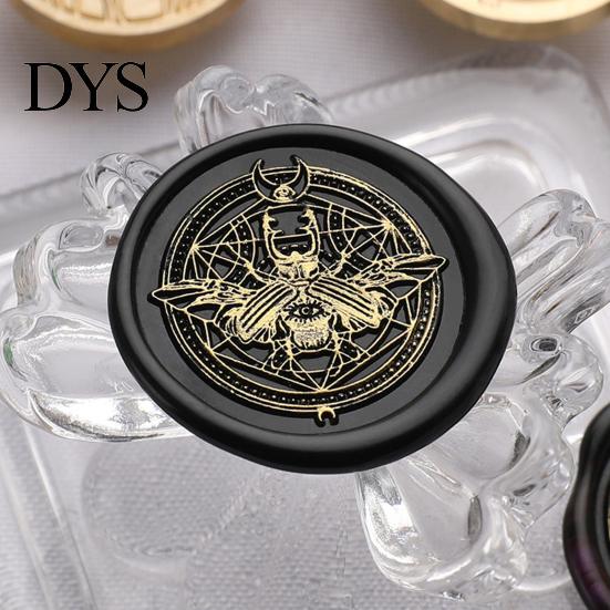 Metal Seal Heads for Scrapbooking Wax Sealing Copper Stamp Head, with Detailed Relief Texture, Round DIY Crafting Shaped Durable Brass Wedding