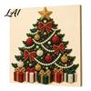 Progetti Artistici per Alleviare lo Stress Kit Perle Finte di Natale Pittura Capanna Innevata di Babbo Natale Kit Artigianale 3D Scintillante con Perline Fai da Te per Adulti Parete per le Festività Invernali di Casa