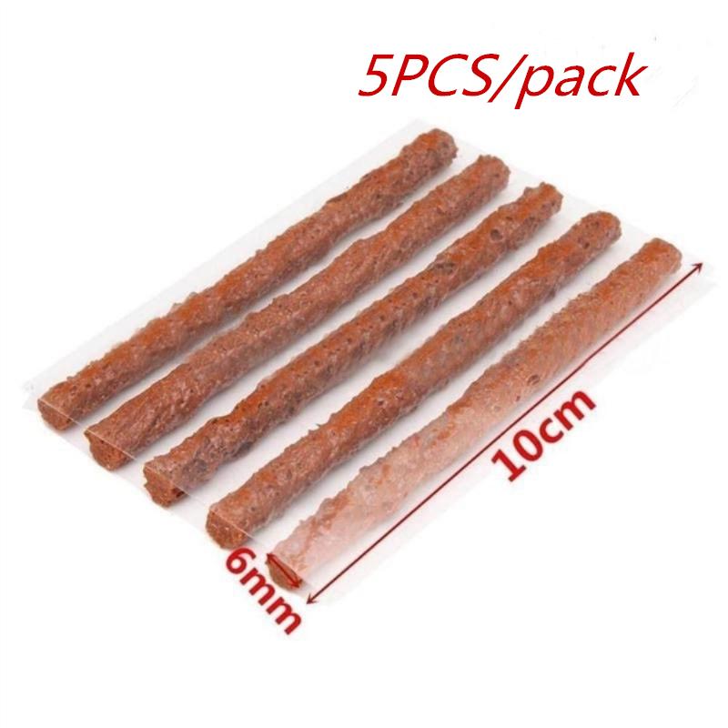 Durable Glue-Free Compact Tubeless Tyre Repair Kit Rubber Strips Plug Set for Car Motorcycle RV Trailer Emergency Fix