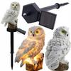 Solar Garden Lamp Owl LED Large Decorative Stake Light For Garden