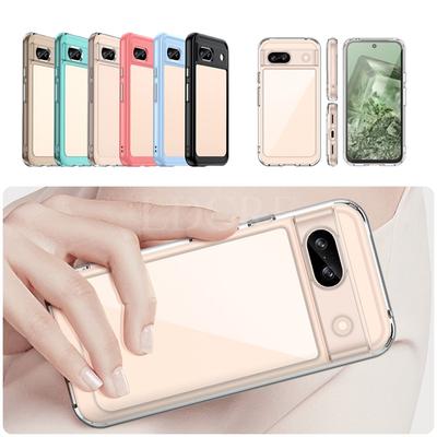 Etui na Google Pixel 8a Luksusowe Silikonowe Przezroczyste Etui Bumper Pixel 8a Pokrowiec TPU Odporny na Wstrząsy Przezroczyste Etui Pixel 8a 8 Pro Etui