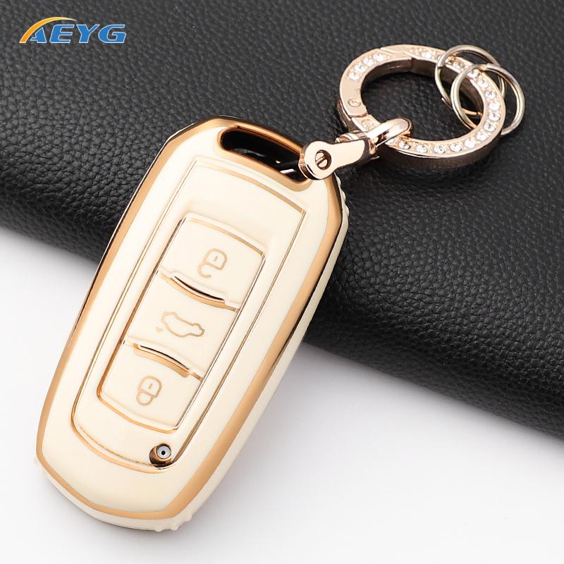 Tpu Car Key Case Cover For Geely Emgrand 7 Gx3 Atlas Gs Nl3 Gili Emgrand 7 Ex7 Gt Gc9 Protected Shell Fob Accessories