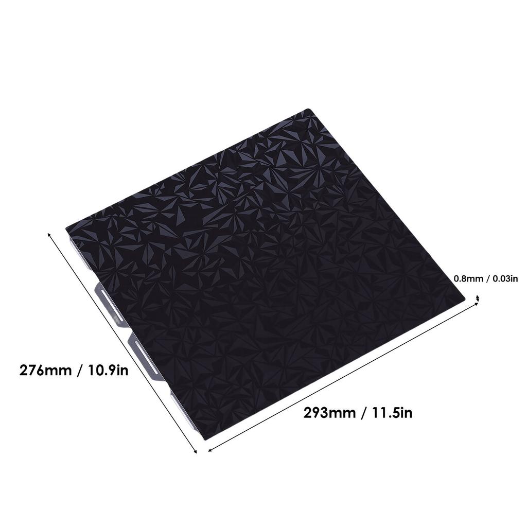 Smooth Build Plate Fit for Snapmker U1 3D Printer Carbon Fiber PET PEO Sheet Double Sided Printed Bed Flexible Platform