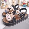 Summer Girls' Sandals, Soft-soled Children's Open-toe Fashion Princess Shoes