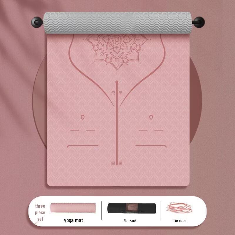 ChaoYou Extra Large Anti-Slip Yoga Mat with Alignment Lines