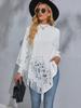 Women's Long Sleeve Frilly Tassel Shawl Knit Sweater - New Autumn Winter Style