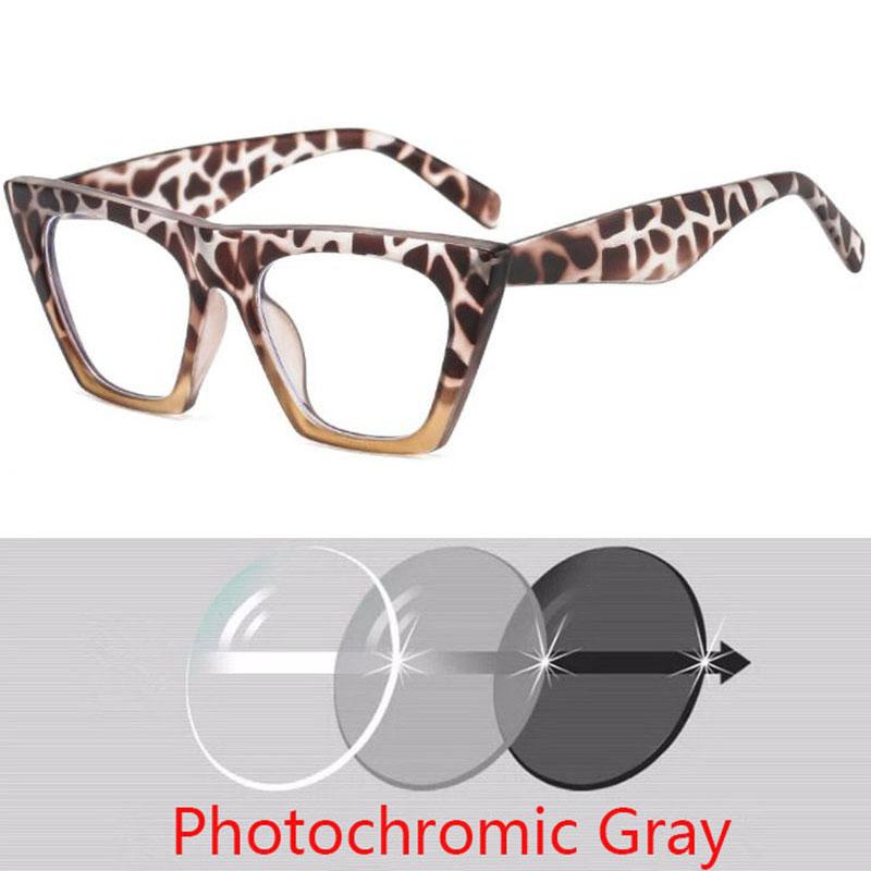 Oversize Women Myopia Glasses Cat Eye Big Frame Shortsight Prescription Eyewear -1.0 -1.5 -2.0 -2.5 -3.0 -3.5 -4.0 -6.0