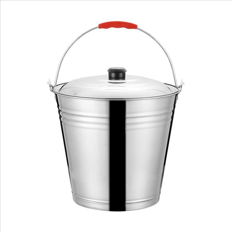 Stainless Steel Portable Bucket with Lid