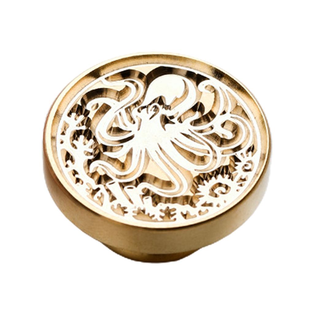 Wax Seal Stamp Head for Cards Envelopes Invitations Gift Packaging- Brass Head Gift Wrapping, Post Card Letter