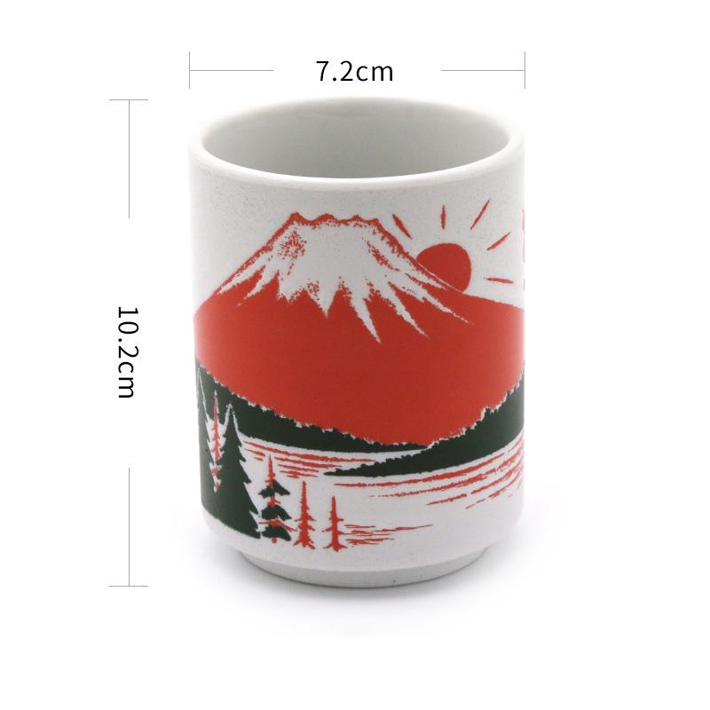 Japanese Style Ceramic Mugs 300ml Tea Wine Sushi Sake Cup Restaurant Decor Water Cup Coffee Mug Tea Cup Asian Culture Gift