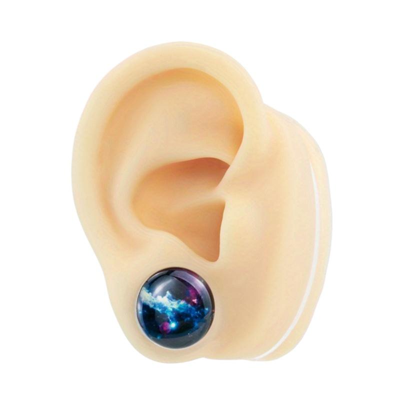 

1 пара из нержавеющей стали, серия со звездами, масло для расширения ушей, украшения для пирсинга ушной раковины 4mm